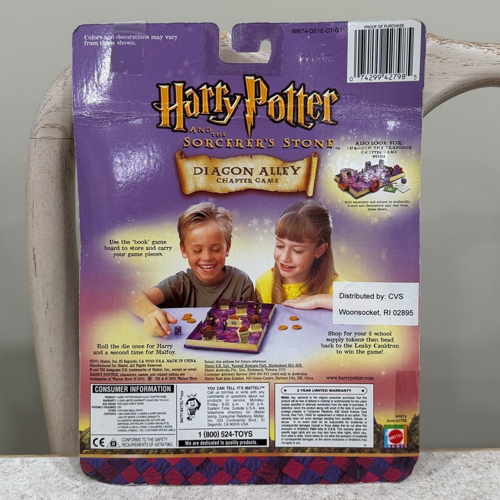 BNIP 1999 HARRY POTTER “DIAGON ALLEY” CHAPTER GAME HIGHLY COLLECTIBLE TOY - Picture 2 of 10